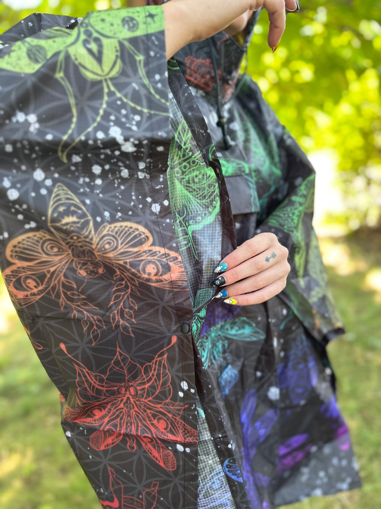 Purple Echeverium Rain Poncho (presale)