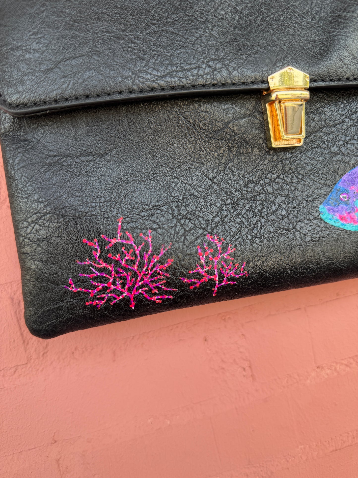 Hand Painted Fish Bag