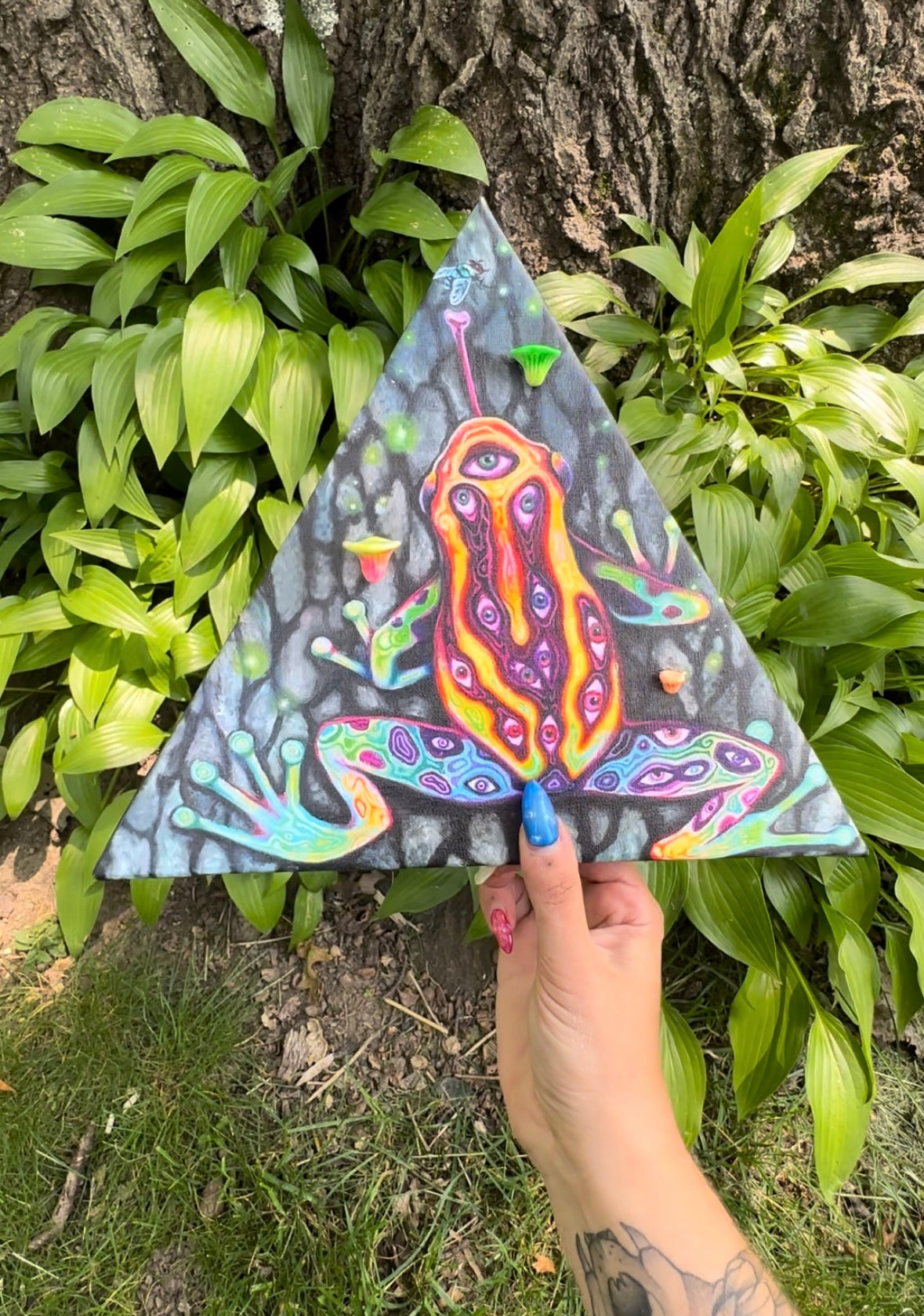 Embellished Psychedelic Dart Frog