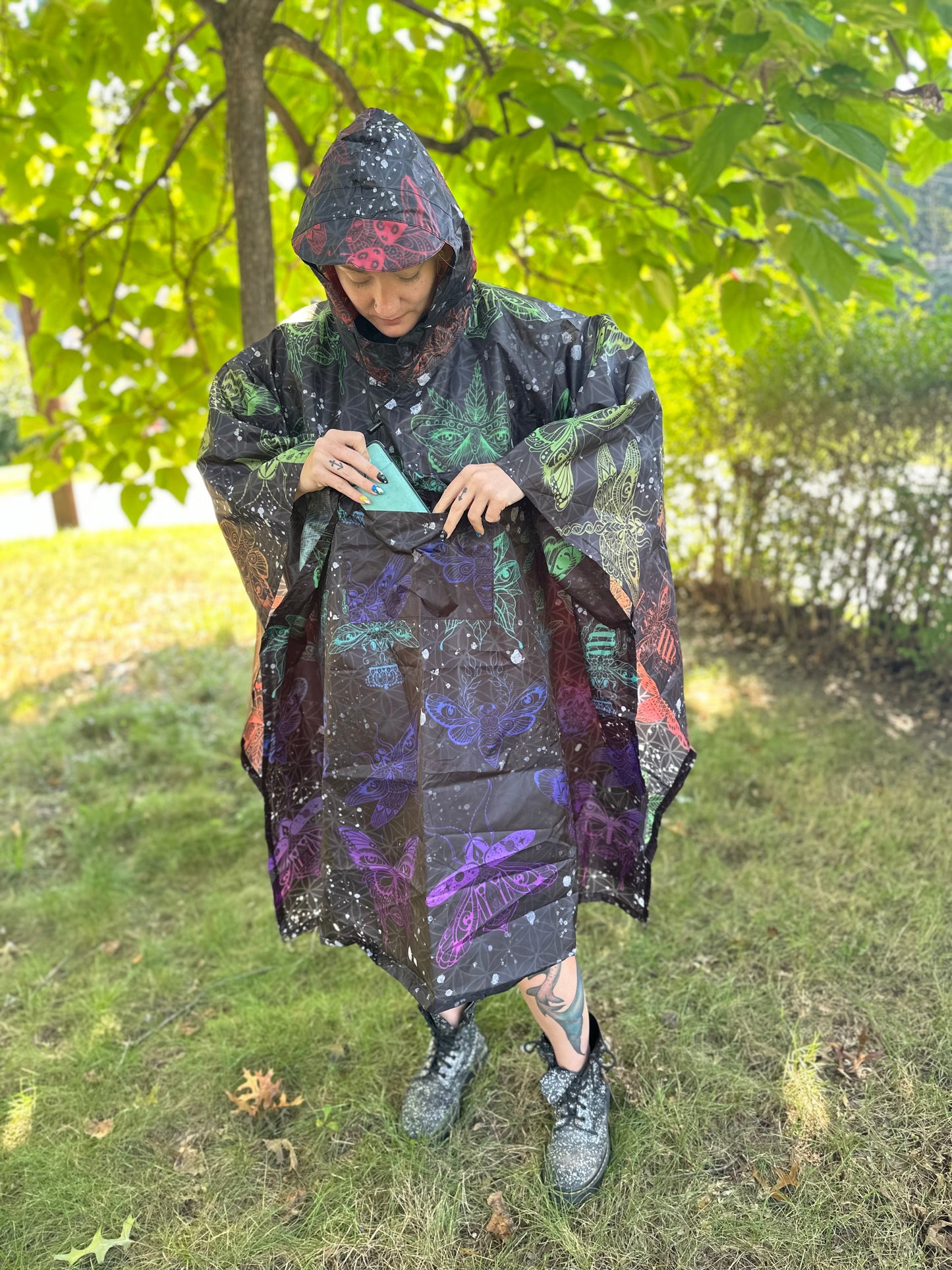 Purple Echeverium Rain Poncho (presale)