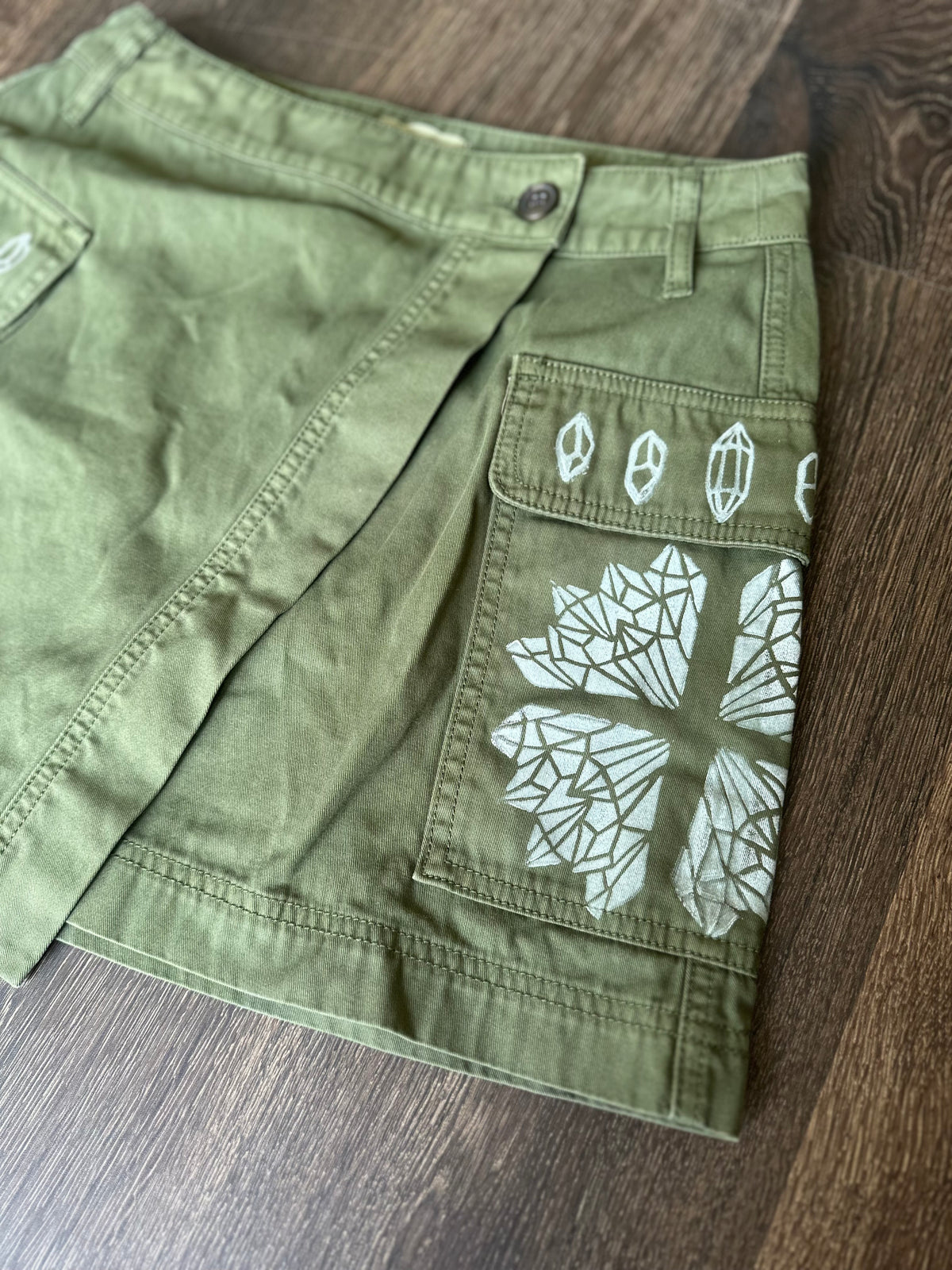 Medium Amazonite Block print skirt