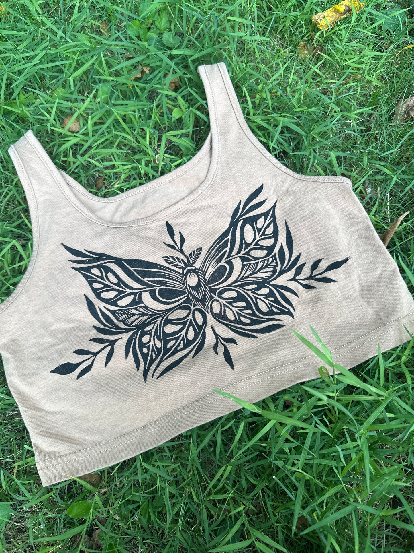 Mothstera crop top - Medium