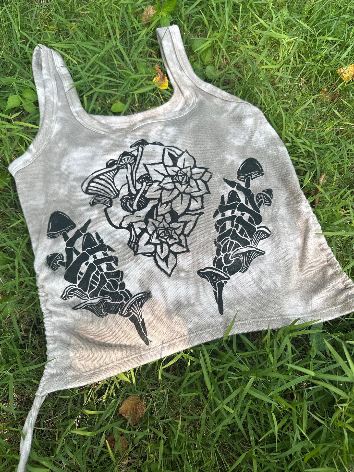 Succulent Skull crop top - Medium