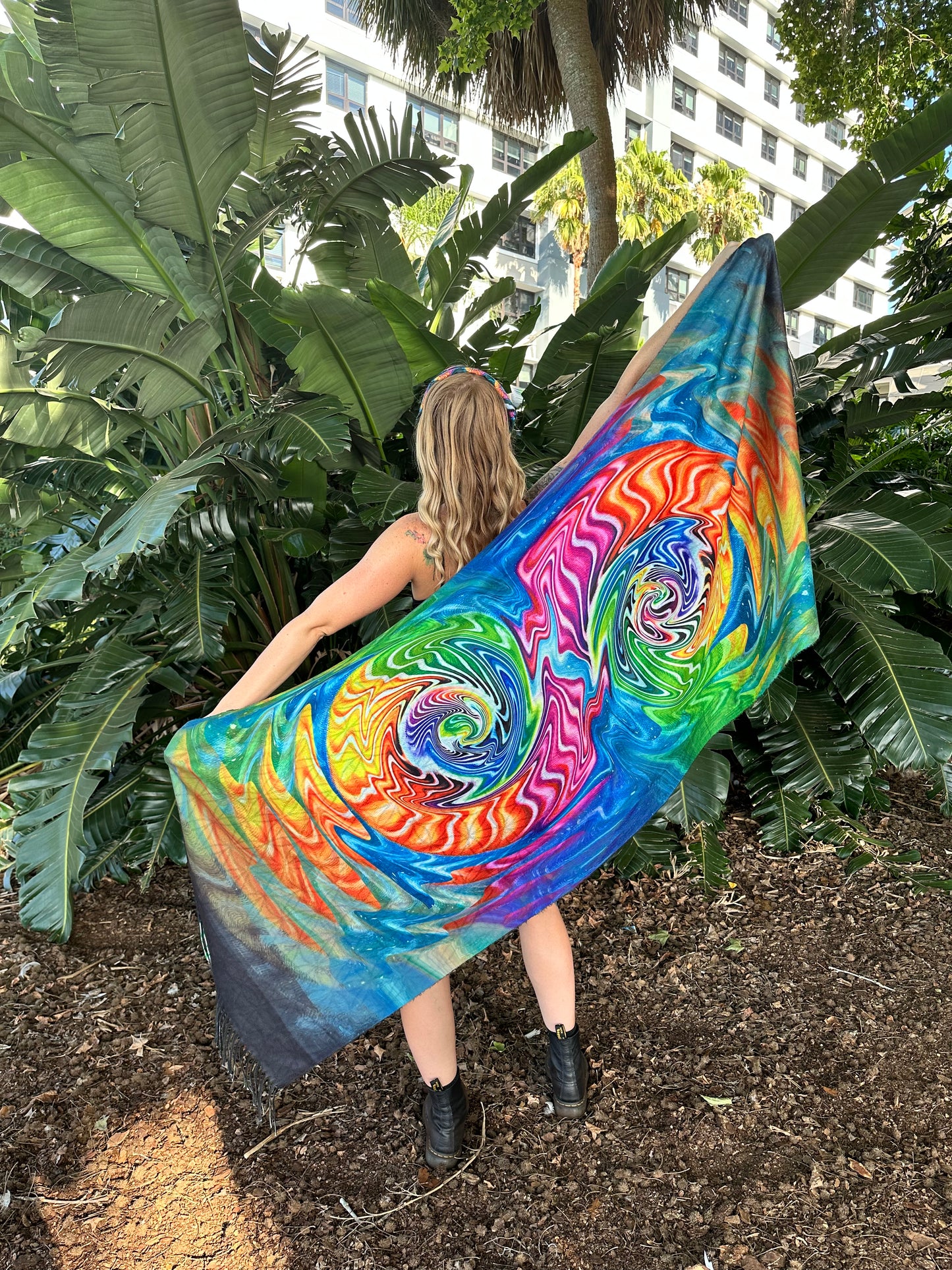 Liquid Ammonite Pashmina Scarf Limited Edition