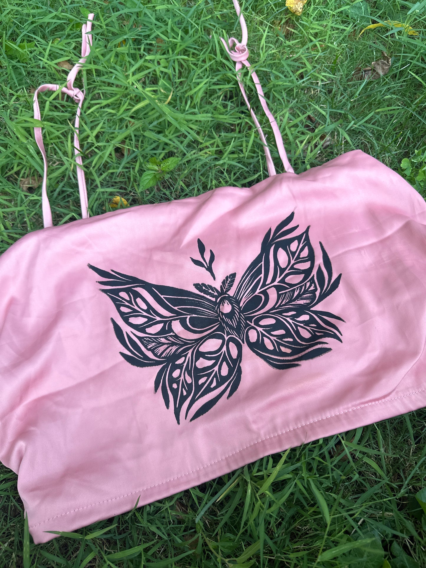Mothstera crop top - Large