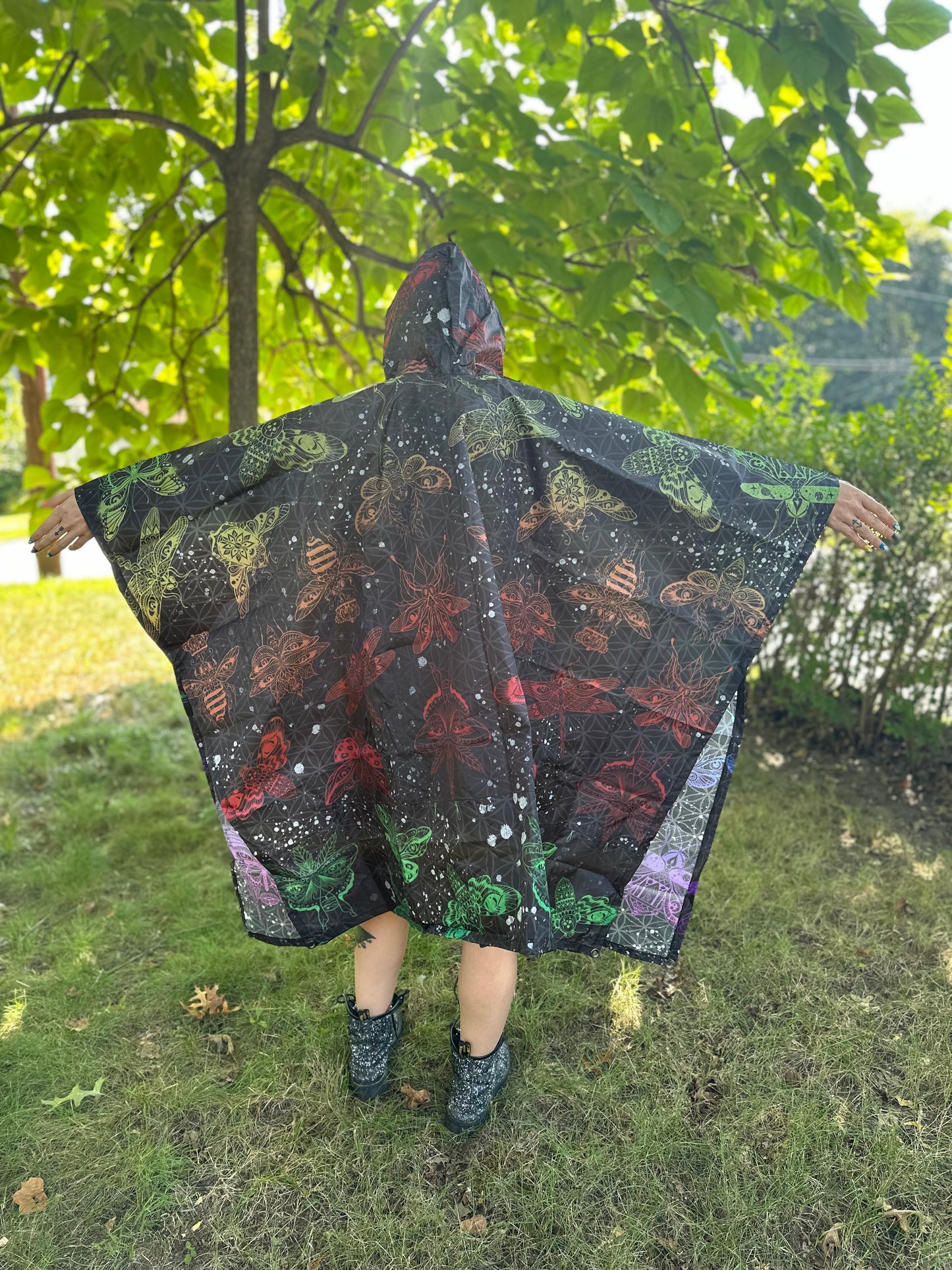 Purple Echeverium Rain Poncho (presale)