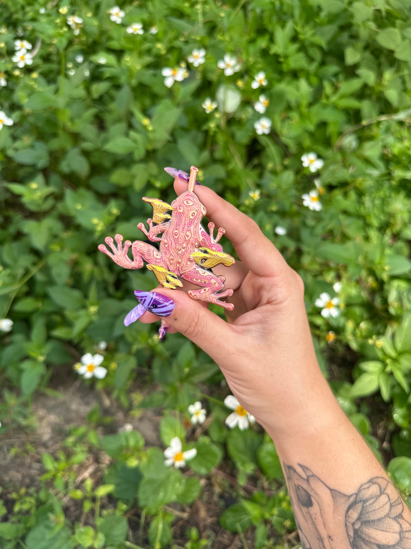 Psychedelic dart frog