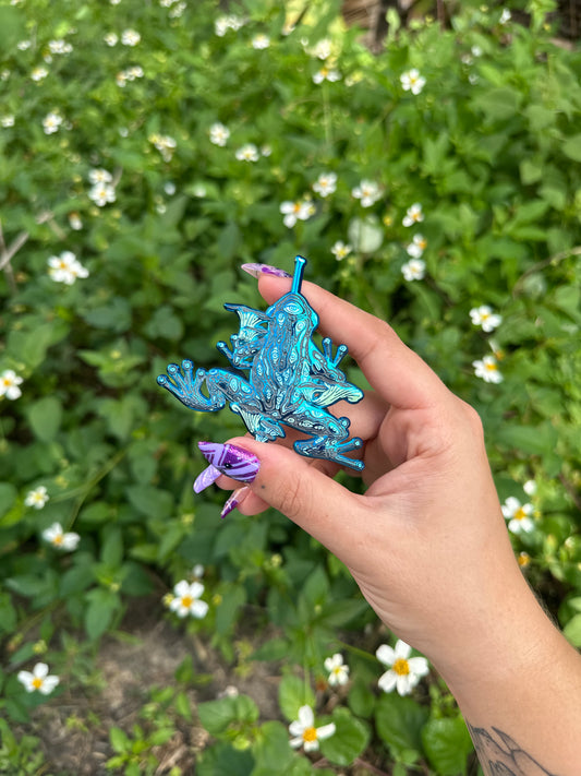 Psychedelic dart frog