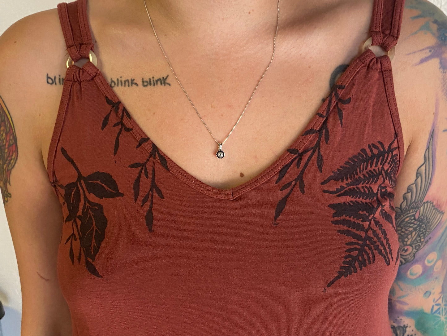 Woodland Printed Drapey Tank *Roomy Small*