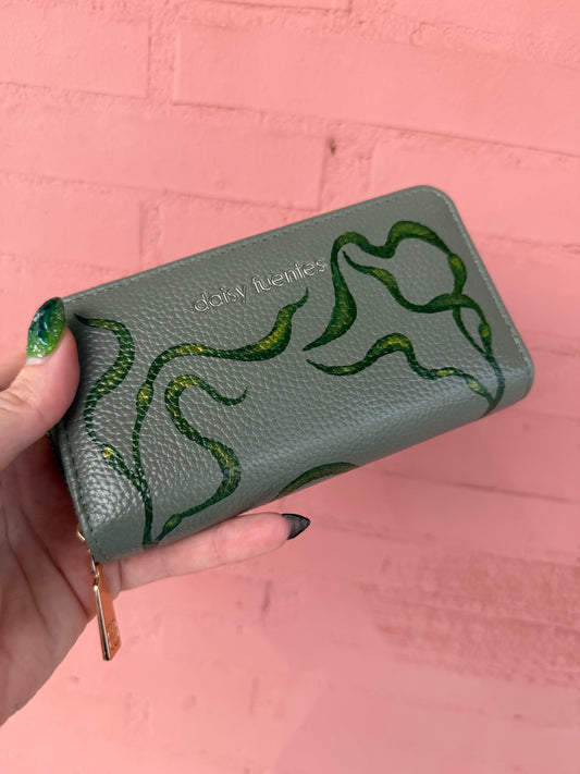 Hand Painted Wallet *Kelp*