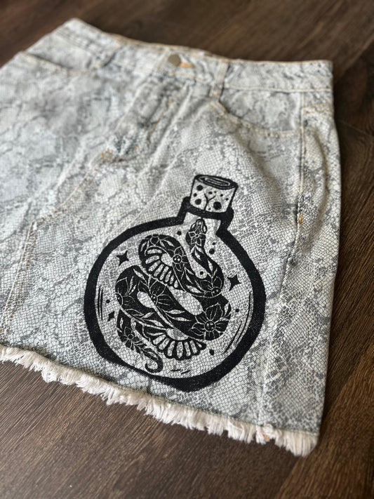Medium serpent serum Block print skirt