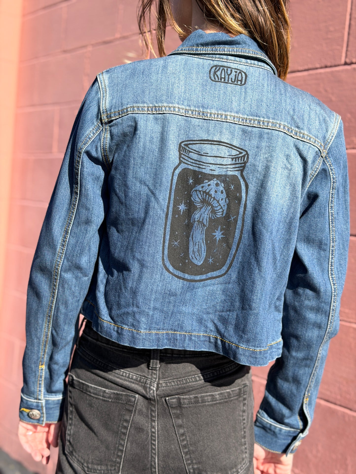 Mushroom Jar Denim Jacket *Small*