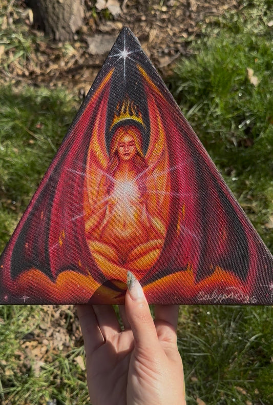 Imperfect Lilith Triangle Canvas Print