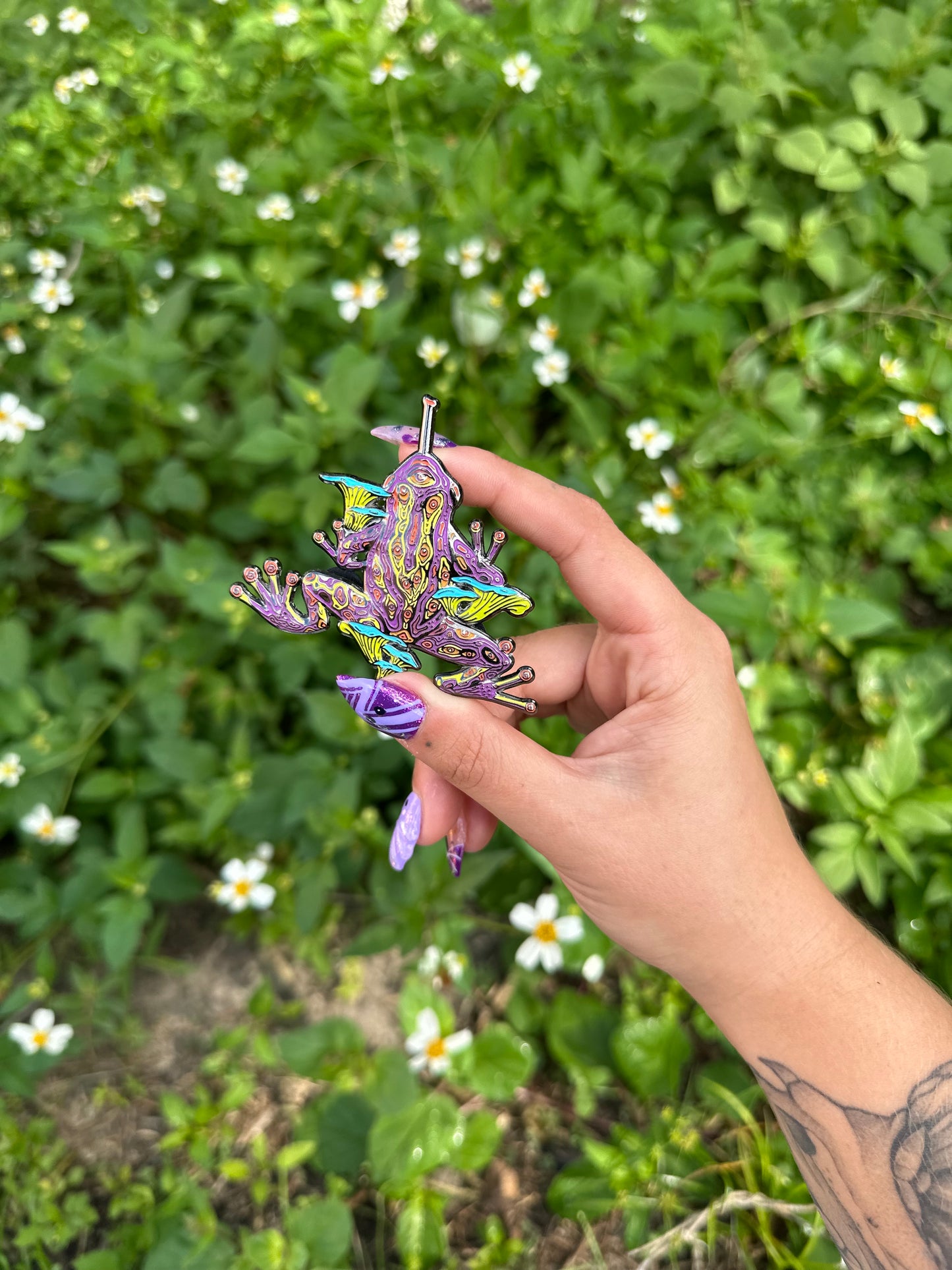 Psychedelic dart frog