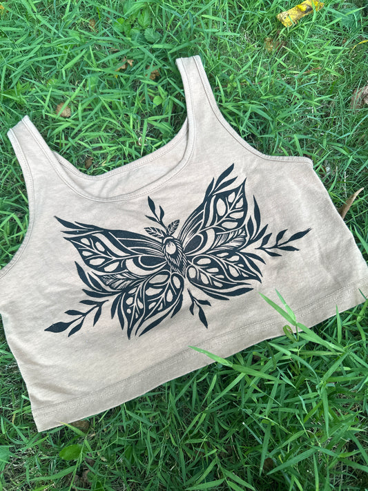 Mothstera crop top - Medium