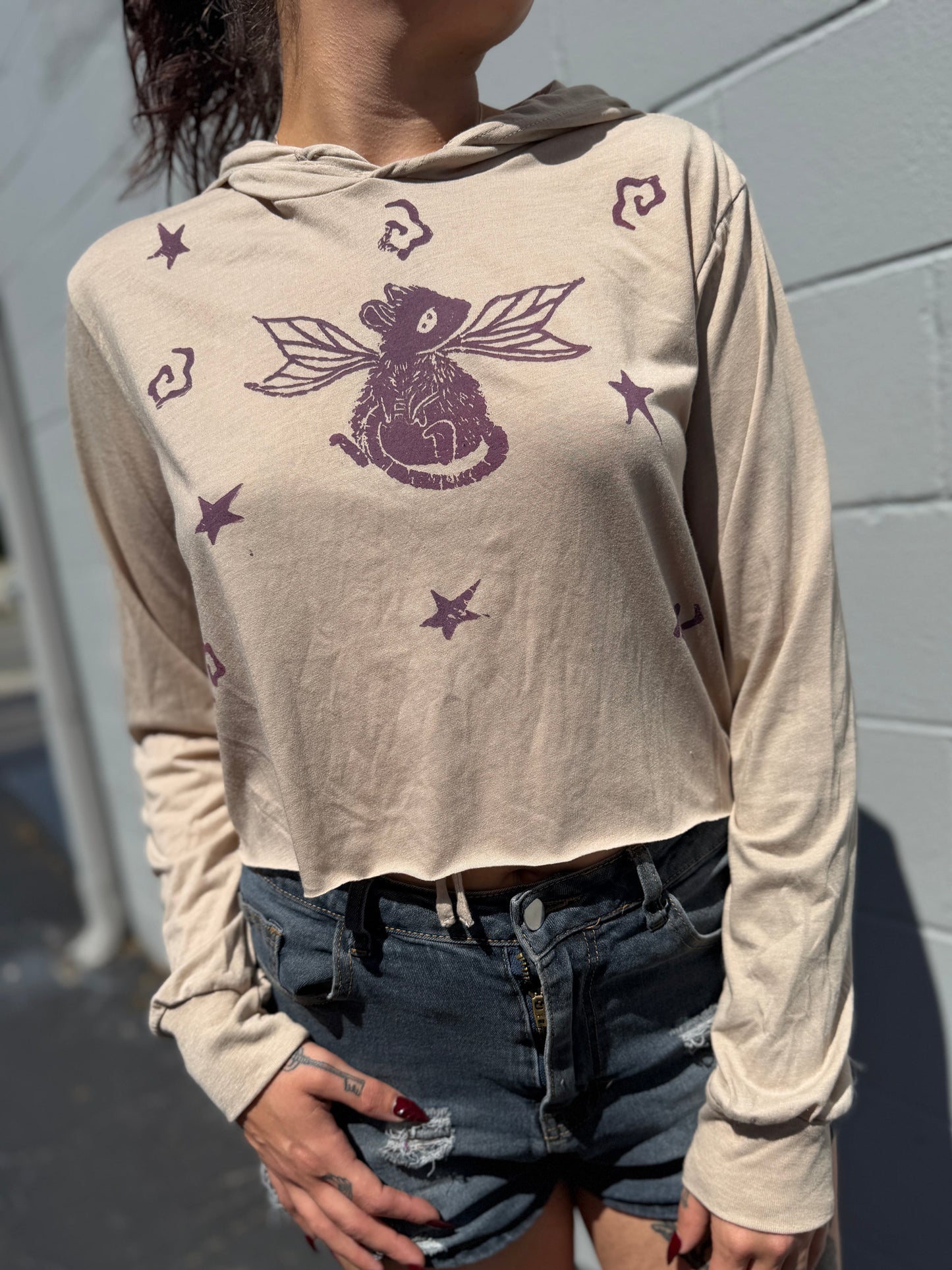 Fairy Rat Long Sleeve Crop *medium*