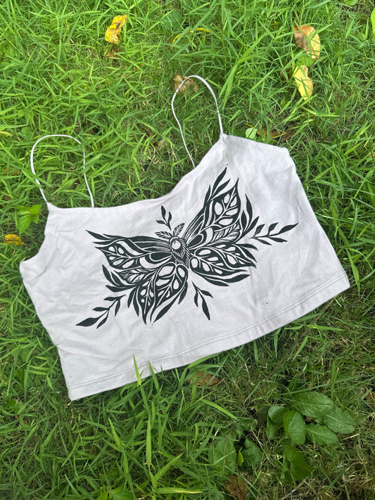 Mothstera crop top - Large