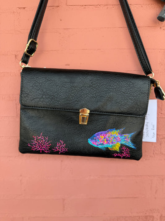 Hand Painted Fish Bag