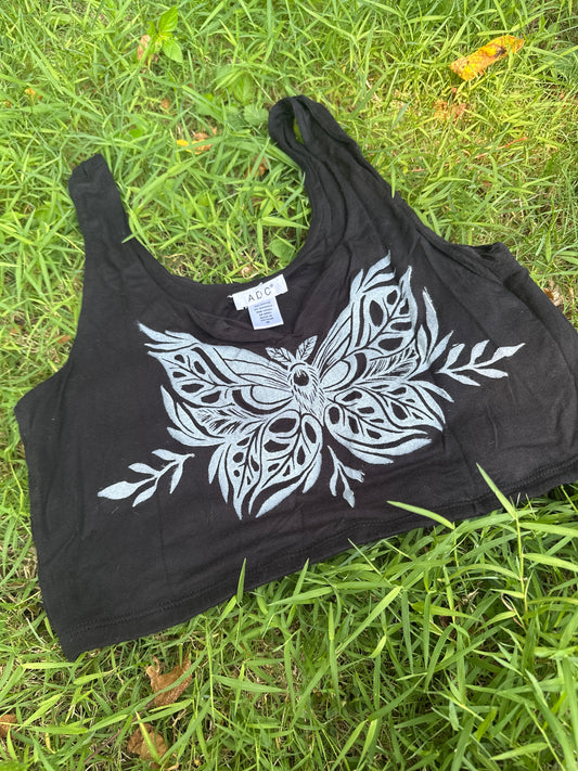 Mothstera crop top - Medium