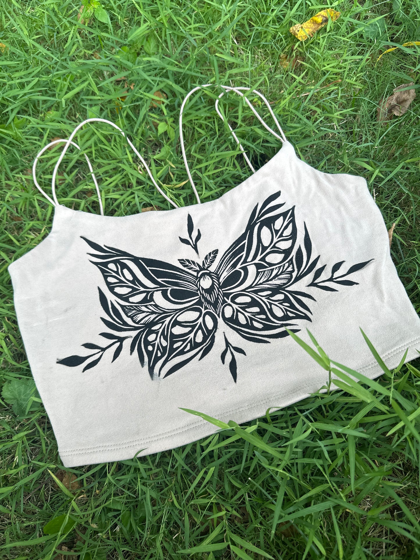 Mothstera crop top - Medium