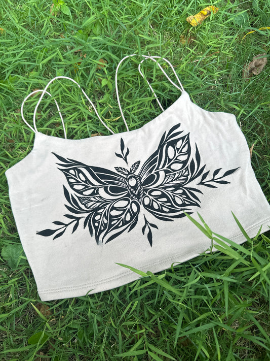 Mothstera crop top - Medium