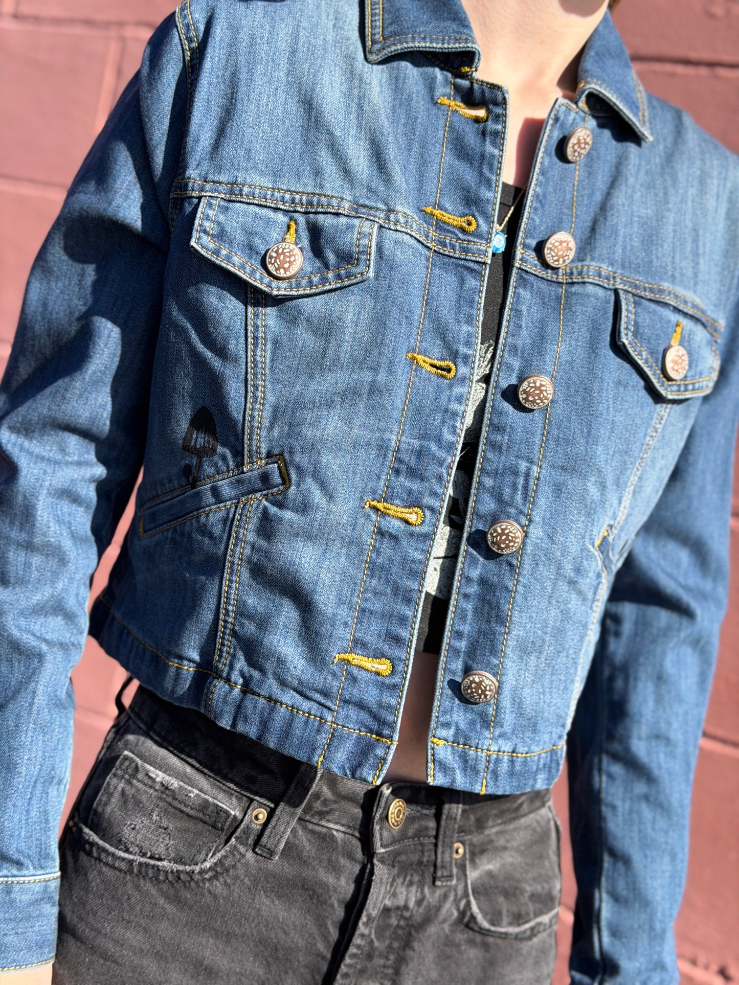 Mushroom Jar Denim Jacket *Small*