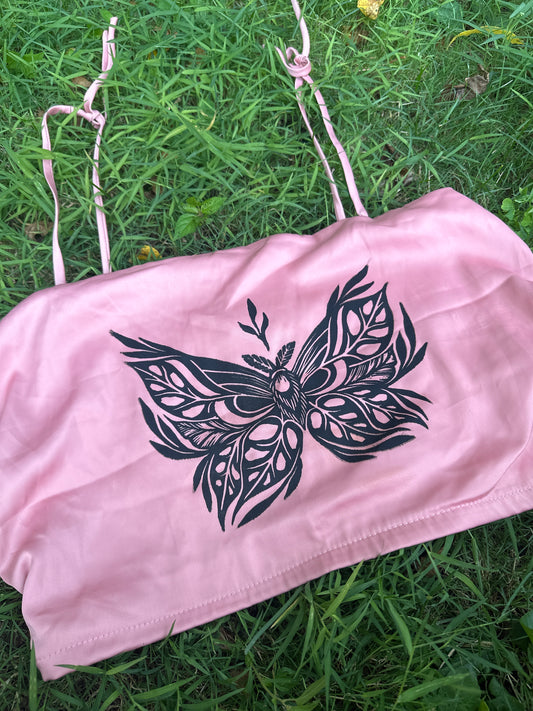 Mothstera crop top - Large