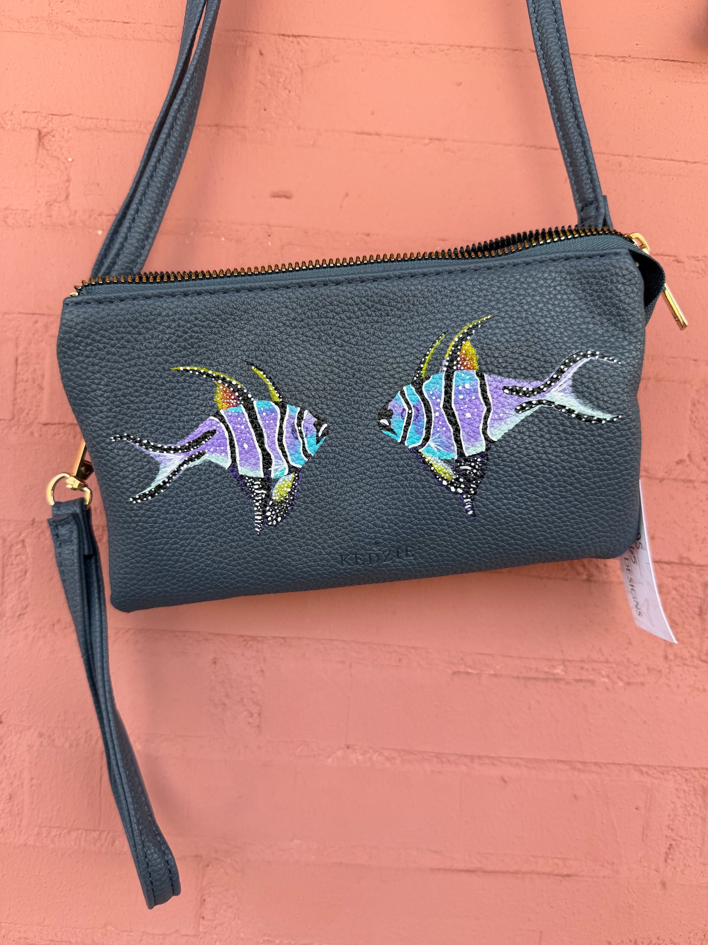 Hand Painted Crossbody Clutch