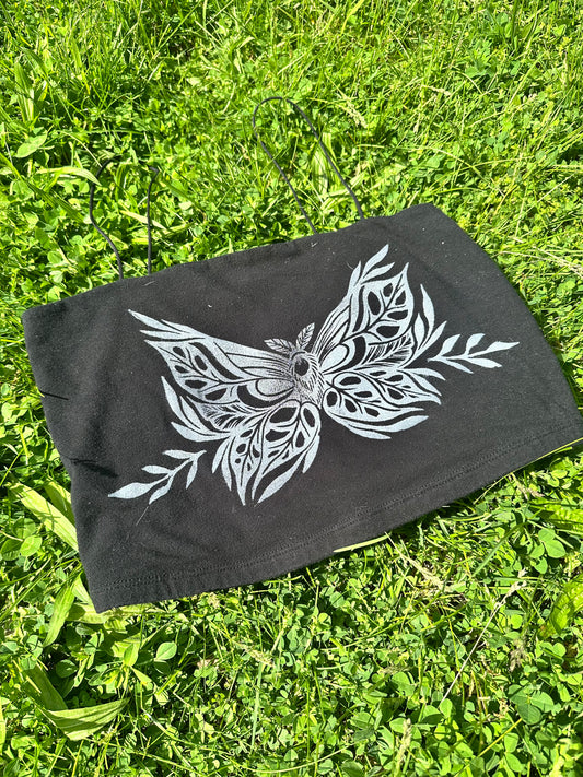 Mothstera Crop Top-medium