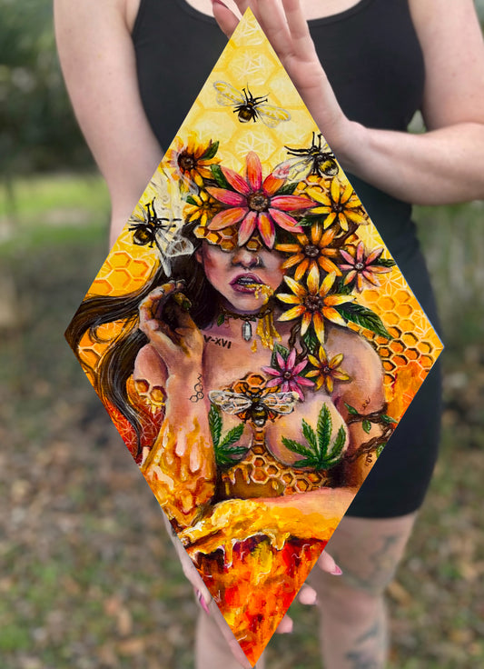 Queen Bee Diamond Canvas Print Limited Edition