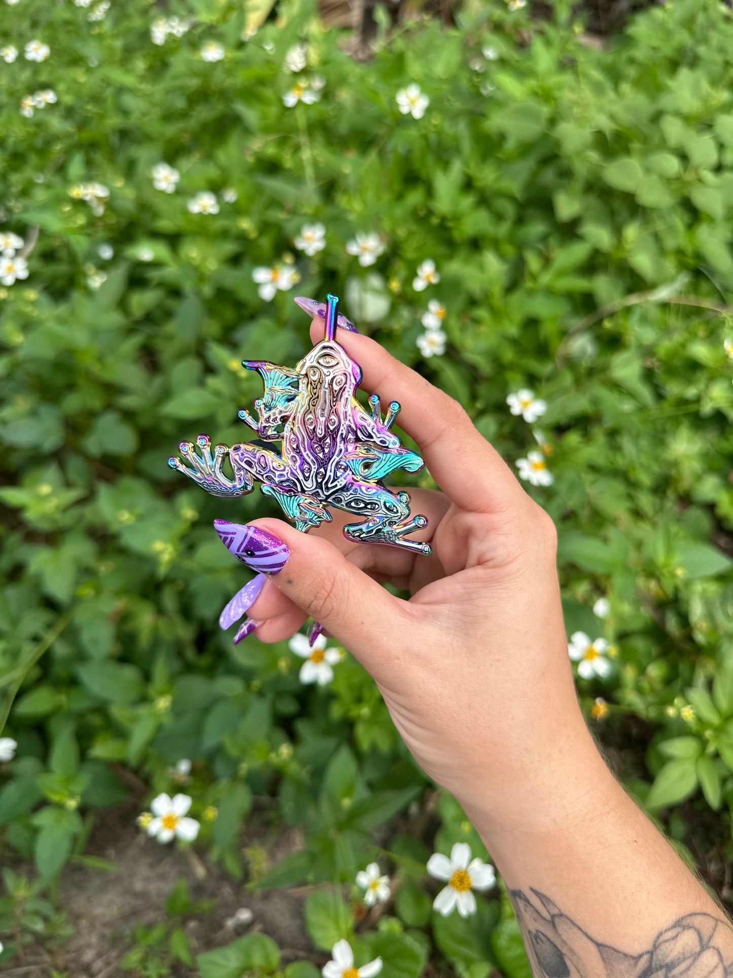 Psychedelic dart frog