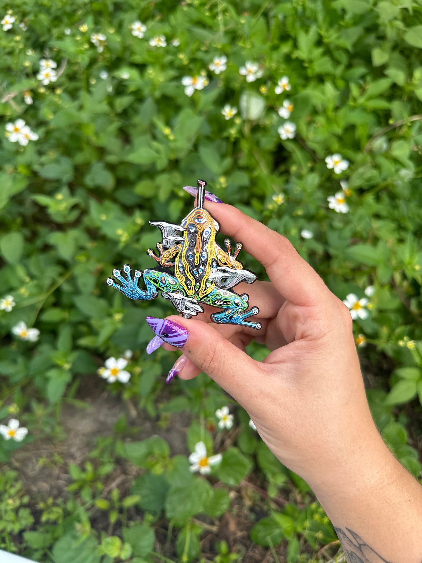 Psychedelic dart frog