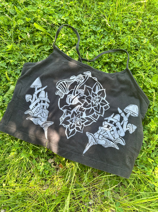 Succulent Skull Crop Top (large)