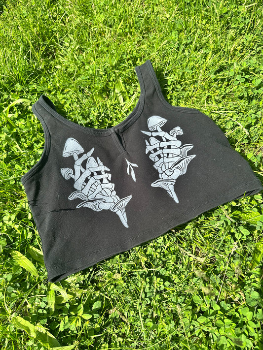 Fungi Fingers Crop Top-medium