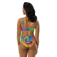 Load image into Gallery viewer, Liquid Ammonite high-waisted bikini