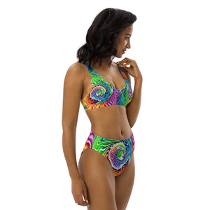 Liquid Ammonite high-waisted bikini