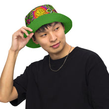 Load image into Gallery viewer, Monstera Madness Reversible bucket hat